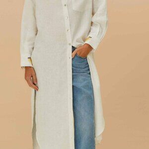 FARM Rio off-white euroflax™ premium linen blouse